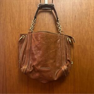 Michael Kors Tan Leather Shoulder Bag